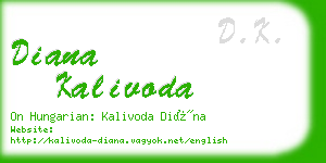 diana kalivoda business card